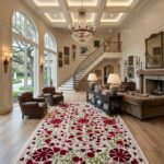 Designer Hand Tufted Wool Rug | Modern Geometric Pattern view 5
