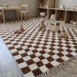 Handwoven Wool Moroccan Rug | Modern Geometric Pattern view 12
