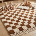 Handwoven Wool Moroccan Rug | Modern Geometric Pattern view 11