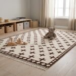 Modern Wool Moroccan Rug | Handwoven Geometric Design view 18