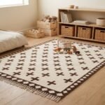 Modern Wool Moroccan Rug | Handwoven Geometric Design view 17