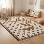 Modern Wool Moroccan Rug | Handwoven Geometric Design view 16