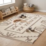 Designer Wool Moroccan Rug | Handmade Tribal Pattern view 14