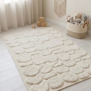 Natural Wool Moroccan Rug | Authentic Handmade Carpet