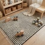 Luxury Wool Moroccan Rug | Handmade Berber Style Carpet view 15