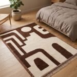 Premium Wool Moroccan Area Rug | Artisan Handmade Design view 5