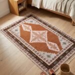 Moroccan Wool Rug | Handcrafted Geometric Floor Carpet view 9