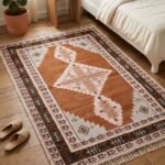 Moroccan Wool Rug | Handcrafted Geometric Floor Carpet view 8