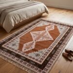 Moroccan Wool Rug | Handcrafted Geometric Floor Carpet view 7