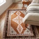 Moroccan Wool Rug | Handcrafted Geometric Floor Carpet view 6