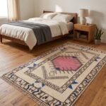 Traditional Wool Moroccan Rug | Handmade Berber Carpe view 9