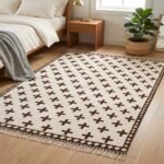 Modern Wool Moroccan Rug | Handwoven Geometric Design view 13