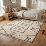 Designer Wool Moroccan Rug | Handmade Tribal Pattern view 9
