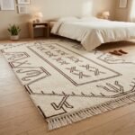 Designer Wool Moroccan Rug | Handmade Tribal Pattern view 7