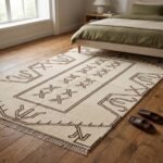 Designer Wool Moroccan Rug | Handmade Tribal Pattern view 6