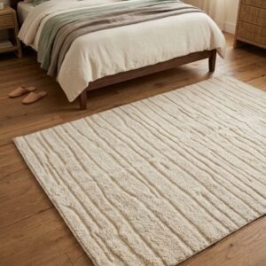 Boho Wool Moroccan Rug | Handcrafted Geometric Area Rug