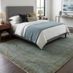 Vintage Style Wool Oushak Rug | Hand Knotted Carpet view 7