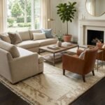 High Quality Wool Oushak Carpet | Hand Knotted Luxury Rug view 9