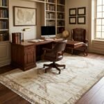 High Quality Wool Oushak Carpet | Hand Knotted Luxury Rug view 10