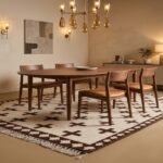 Modern Wool Moroccan Rug | Handwoven Geometric Design view 9