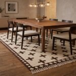 Modern Wool Moroccan Rug | Handwoven Geometric Design view 6