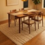Boho Wool Moroccan Rug | Handcrafted Geometric Area Rug view 3