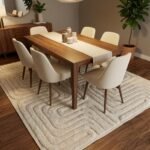 Handmade Moroccan Wool Carpet | Timeless Berber-Inspired Design view 4