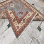 Hand Knotted Wool Oushak Rug | Heritage Inspired Carpet view 4