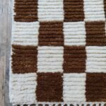 Handwoven Wool Moroccan Rug | Modern Geometric Pattern view 18