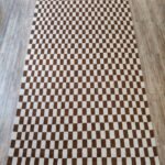 Handwoven Wool Moroccan Rug | Modern Geometric Pattern view 14
