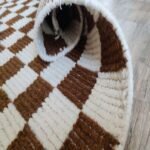 Handwoven Wool Moroccan Rug | Modern Geometric Pattern view 13