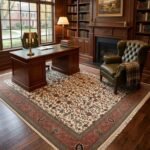Old-World Oushak Wool Carpet | Traditional Hand Knotted Rug view 13
