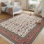 Old-World Oushak Wool Carpet | Traditional Hand Knotted Rug view 9