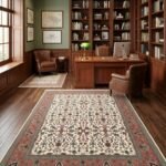 Old-World Oushak Wool Carpet | Traditional Hand Knotted Rug view 8