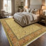 Artisan Oushak Wool Rug | Intricate Hand Knotted Craftsmanship view 13