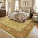 Artisan Oushak Wool Rug | Intricate Hand Knotted Craftsmanship view 12