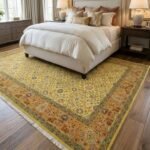 Artisan Oushak Wool Rug | Intricate Hand Knotted Craftsmanship view 11