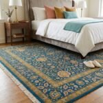 Royal Oushak Wool Rug | Hand Knotted Traditional Carpet view 21