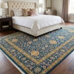Royal Oushak Wool Rug | Hand Knotted Traditional Carpet view 20