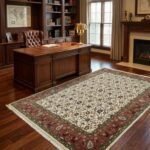 Heritage Oushak Wool Carpet | Hand Knotted in Jaipur, India view 7