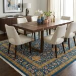 Royal Oushak Wool Rug | Hand Knotted Traditional Carpet view 17