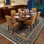 Royal Oushak Wool Rug | Hand Knotted Traditional Carpet view 15