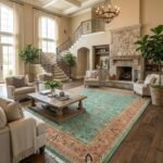 Timeless Oushak Carpet | Traditional Hand Knotted Wool Rug view 6