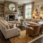 Artisan Oushak Wool Rug | Intricate Hand Knotted Craftsmanship view 8