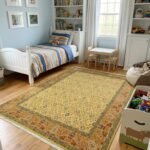 Artisan Oushak Wool Rug | Intricate Hand Knotted Craftsmanship view 6