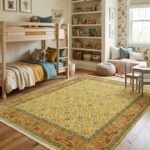 Artisan Oushak Wool Rug | Intricate Hand Knotted Craftsmanship view 1
