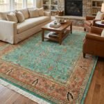 Timeless Oushak Carpet | Traditional Hand Knotted Wool Rug view 14
