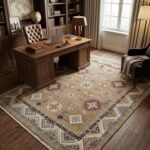 Classic Oushak Floral Carpet | Handmade Wool Rug from Jaipur view 12