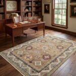 Classic Oushak Floral Carpet | Handmade Wool Rug from Jaipur view 11