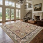 Classic Oushak Floral Carpet | Handmade Wool Rug from Jaipur view 8